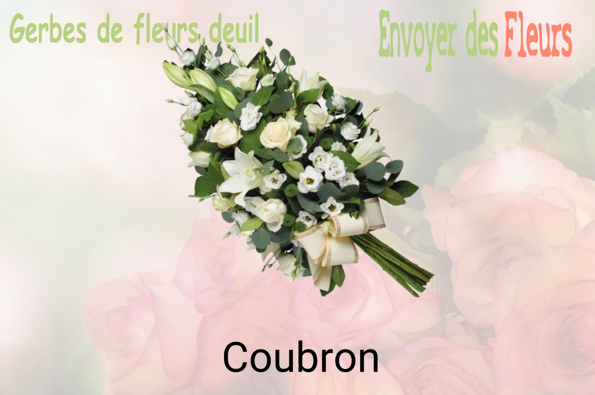 Gerbe de fleurs de deuil livrée à Coubron
